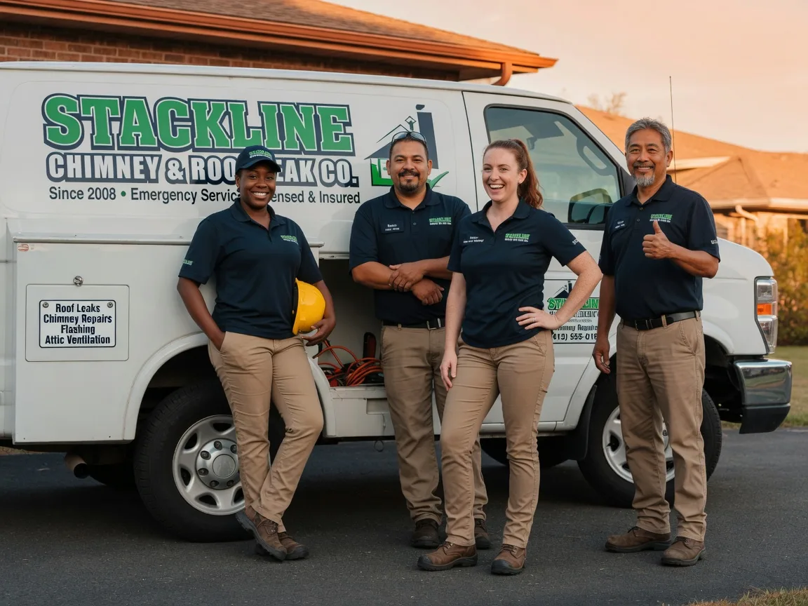 Chimney flashing repair company in Marquette, KS